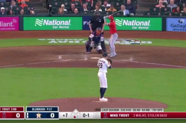 (Surligner) MIKE TROUT SANS DOUTE HOME RUN. 3 balades, 1 HR, 1 SB.