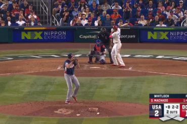 (Point culminant) Garrett Whitlock élimine Manny Machado et l'équipe américaine est à 3 retraits de la finale de la World Baseball Classic