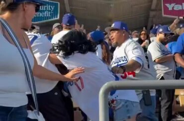 Une bagarre éclate entre les fans des Dodgers au Dodger Stadium le jour de l'ouverture