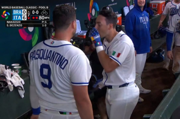 Dominic Canzone crache l'espresso home run 🤣