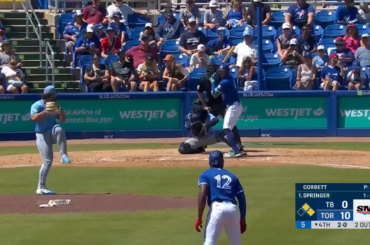 (Point culminant) George Springer écrase un circuit de trois points. Les Jays, 4e circuit de la journée