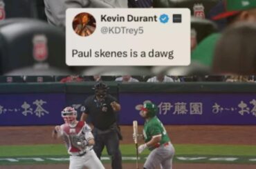 Kevin Durant profitait de Paul Skenes ce soir au Daikin Park