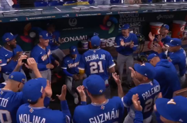 Une fois de plus, l'équipe du Venezuela sait comment faire la fête à la Classique Mondiale de Baseball