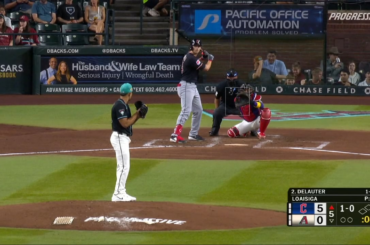 Chase DeLauter frappe son 2e circuit du match à Chase Field