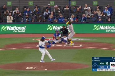 (Point culminant) Cela fait ONZE retraits au bâton – et 7 de suite – pour Dylan Cease à ses débuts avec les Blue Jays !