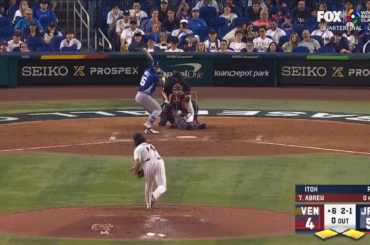 (SOULIGNER) WILYER ABREU. 3-RUN HOME RUN. L'ÉQUIPE DU VENEZUELA Prend les devants !