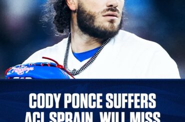 La blessure de Cody Ponce semble assez importante