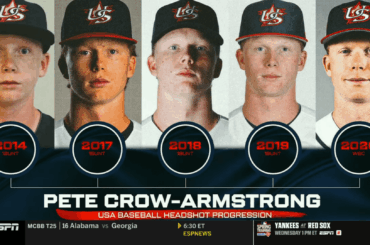 ESPN publie la progression de Pete Crow-Armstrong dans la tête de USA Baseball