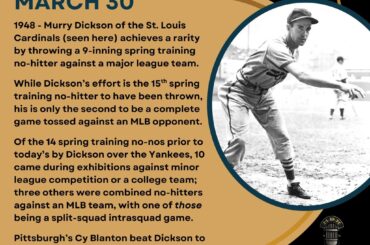 En ce jour de l'histoire du baseball - le 30 mars