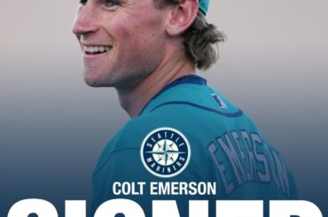 Colt Emerson et les Mariners de Seattle sont d'accord sur une prolongation de contrat de 95 millions de dollars sur huit ans