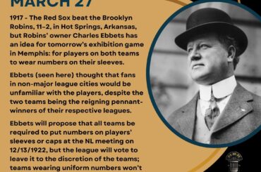 En ce jour de l’histoire du baseball – le 27 mars