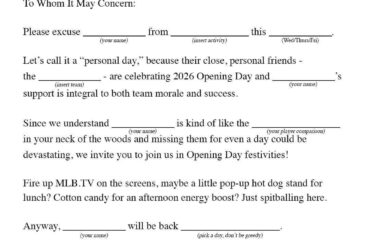 Prêt pour une journée de vacances demain ?