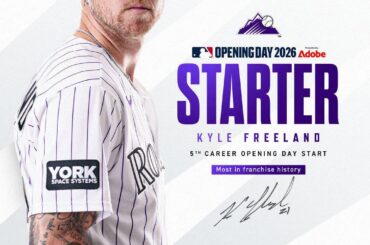 (Rockies) Notre entrée pour la journée d'ouverture 2026 ⬇️