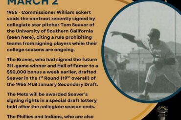 En ce jour de l'histoire du baseball - le 2 mars