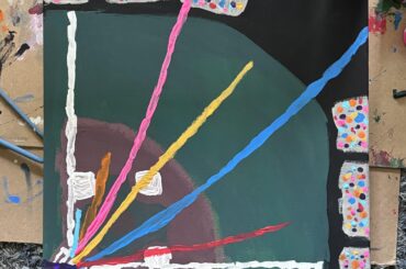 j'ai fait une peinture de baseball