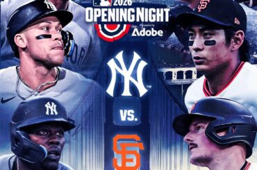 Tout commence ce soir avec les Yankees et les Giants, à 20 h HE !