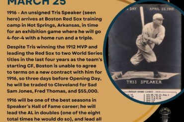 En ce jour de l'histoire du baseball - le 25 mars