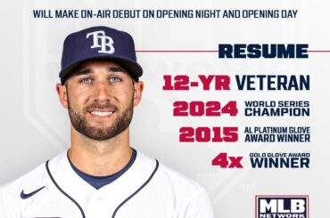 Kevin Kiermaier rejoint MLB Network en tant qu'analyste à l'antenne