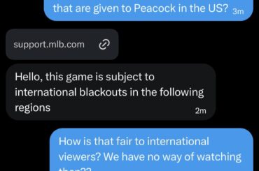 Les jeux Peacock interdits au niveau international