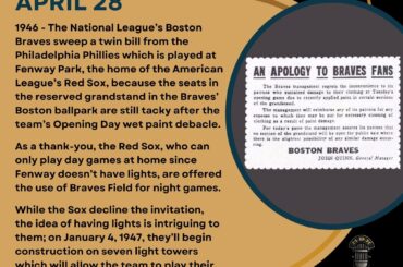 En ce jour de l'histoire du baseball - 28 avril