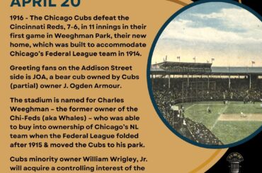 En ce jour de l'histoire du baseball - 20 avril