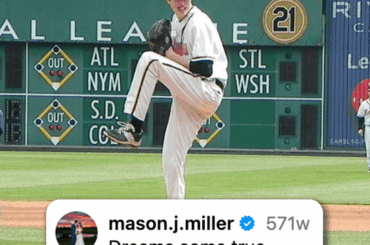 Mason Miller a lancé au PNC Park en 2015 en tant que lycéen. Aujourd'hui, l'enfant de sa ville natale a pris le monticule en tant que joueur de la Ligue majeure plus d'une décennie plus tard.