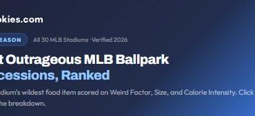 (Bookies.com) Les concessions de baseball les plus scandaleuses de la MLB, classées par stade