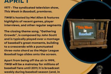 En ce jour de l'histoire du baseball - le 1er avril