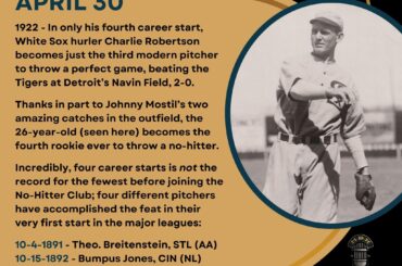 En ce jour de l'histoire du baseball - 30 avril