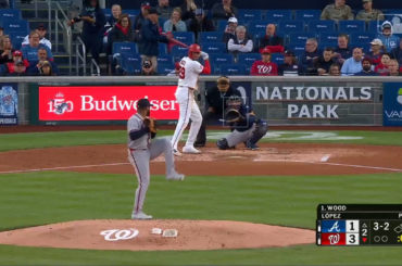 (Point culminant) James Wood écrase un tir en solo, à 114,5 MPH dès le départ !