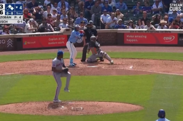 (Lowlight) Brett Baty joue mal 2 balles au sol potentielles de fin de manche, permettant aux Cubs de virer de bord sur une autre course