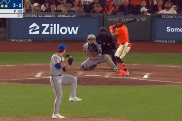 (@PitchingNinja) "Nolan McLean, balayeur de porte d'entrée ridicule à 84 mph. 23 pouces de rupture horizontale."