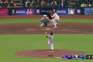 Isaac Paredes s'envole vers la gauche et les Rocheuses ont remporté la série contre les Astros pour la première fois depuis 2012