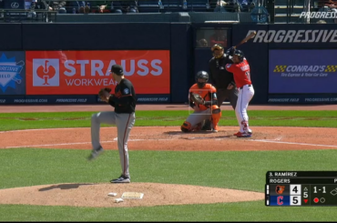 Jose Ramirez dispute son premier match multi-circuits en 2026 !