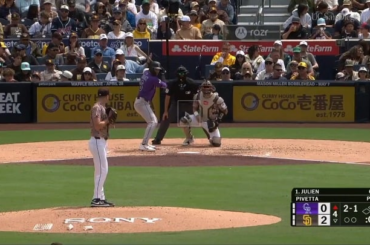 Nick Pivetta est sorti sur blessure après avoir abandonné les neuf premiers frappeurs des Rocheuses qu'il a affrontés