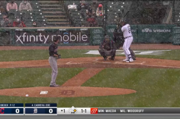 (Point culminant) Il y a 5 ans aujourd'hui, Miguel Cabrera frappait son 350e circuit en tant que Tigre… dans la neige !