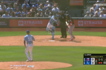 (Point culminant) Kody Clemens perd la trace du décompte et Salvador Perez tente de l'éliminer en deuxième position, mais le ballon navigue dans le champ extérieur et Clemens marque.
