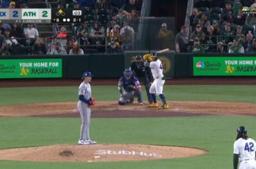 Shea Langeliers a écrasé le plus long HR de la saison jusqu'à présent, à 467 pieds