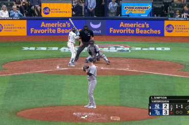 Chandler Simpson a réussi un triple contre les Yankees : il bat maintenant .411 cette saison.