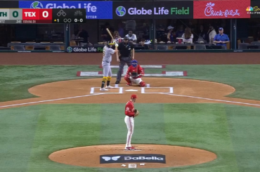Les athlètes Nick Kurtz, Carlos Cortes et Tyler Soderstrom ont tous marqué un circuit lors de la première manche contre Nathan Eovaldi des Texas Rangers.