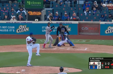 (Talkin' Baseball) Adrian Del Castillo a contesté un appel de trois prises qui aurait mis fin à la manche, puis a réussi un simple égalisateur au 5e.