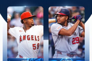 (MLB) Vos joueurs AL et NL de la semaine ! José Soriano : 2-0, 15 IP, 20 Ks, 0,60 ERA. James Wood : 12 pour 22 (.545 AVG), 6 XBH, 8 RBI.