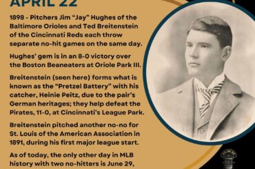 En ce jour de l'histoire du baseball - 22 avril