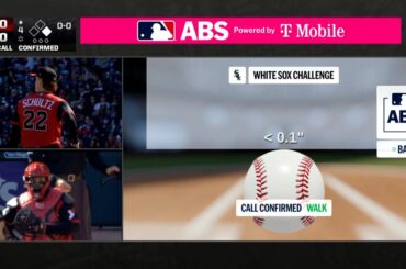 Les White Sox sont hors de combat en 4e manche après que ce ballon ait raté la zone de frappe de moins de 0,1 pouce.