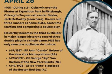 En ce jour de l’histoire du baseball – le 26 avril