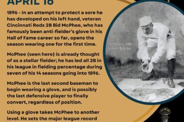 En ce jour de l'histoire du baseball - le 16 avril