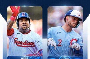 (MLB) Vos joueurs AL et NL de la semaine ! José Ramírez : 8 pour 22 (.364 AVG), 4 HR, 5 RBI Nico Hoerner : 9 pour 26 (.346 AVG), 2 HR, 11 RBI