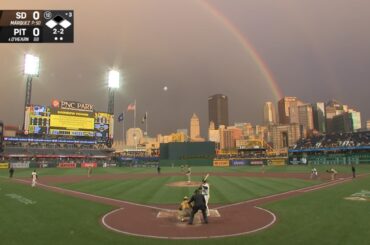 Arc-en-ciel sur le parc PNC à Pittsburgh