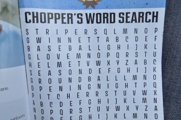 J'ai vu la pire recherche de mots lors du dernier match de ligue mineure auquel je suis allé.