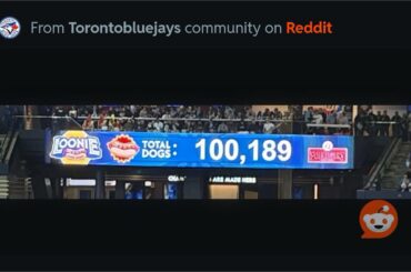 Félicitations aux fans des Blue Jays pour avoir battu leur record de hot-dog en un seul match !